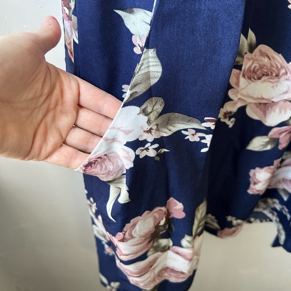 Navy Floral Dress - Picture 5 of 5